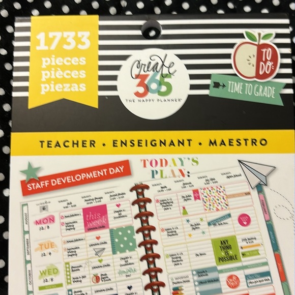 The Happy Planner Big Teacher Stickers: 1733 Pack - Picture 2 of 3